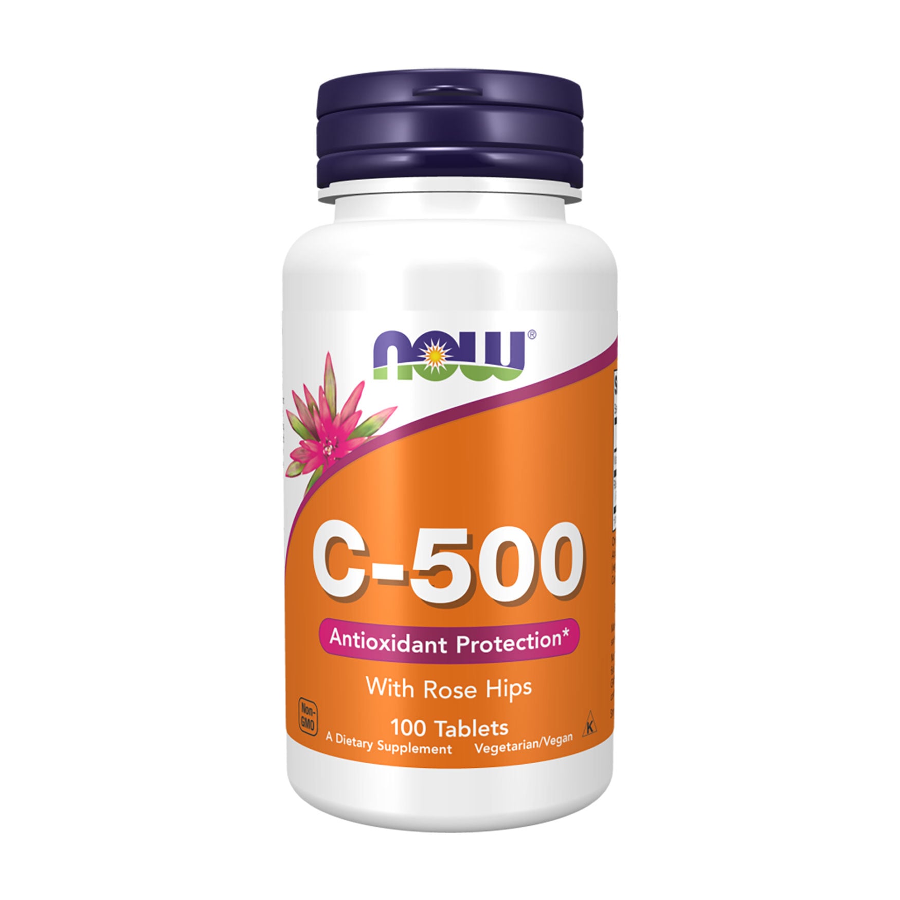 Вітамін С NOW Foods Vitamin C-500 з шипшиною, 100 таблеток